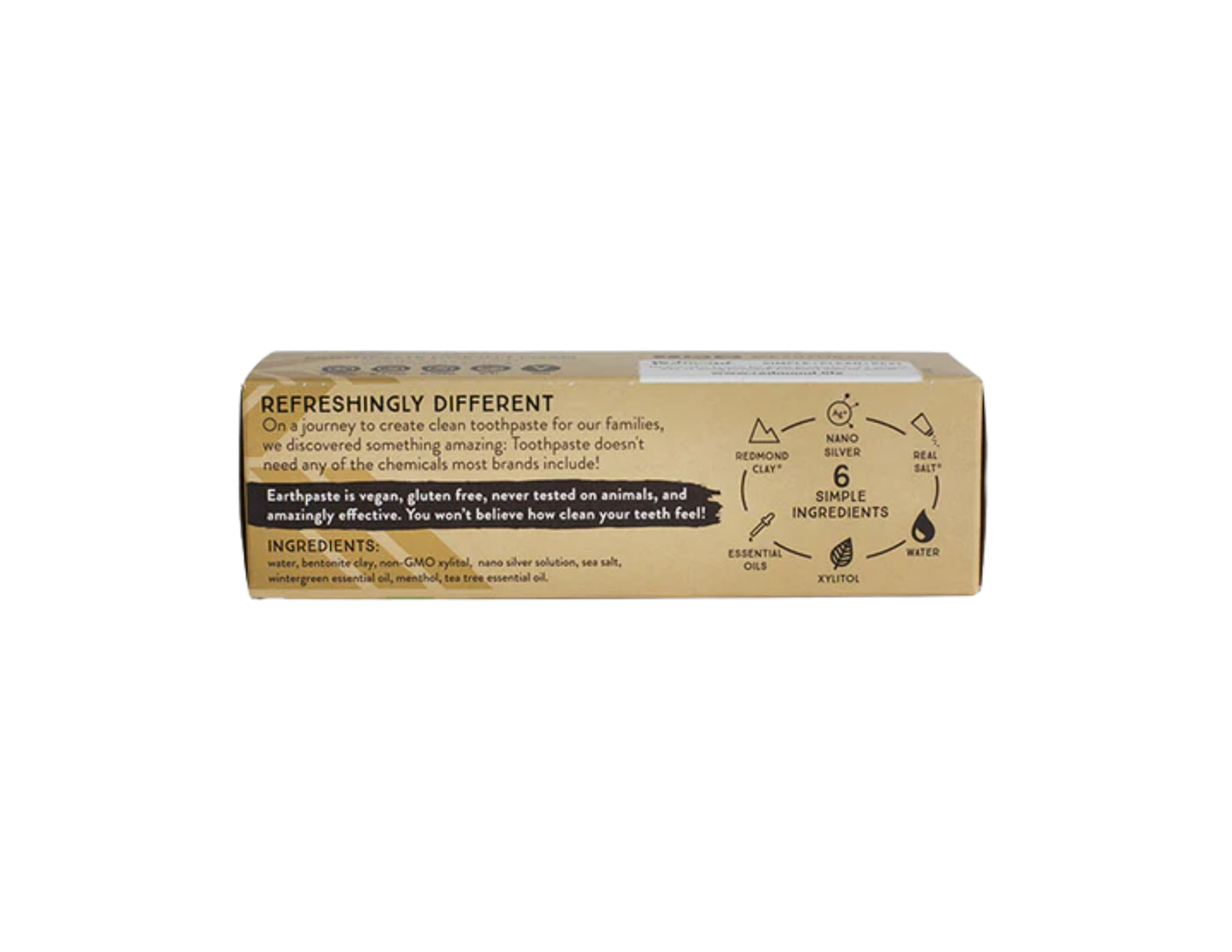 Redmond Earthpaste® | Natural Toothpaste with Silver / Wintergreen