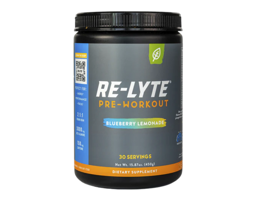 Re-Lyte Pre-Workout Electrolyte Powder 30 Servings / Blueberry Lemonade