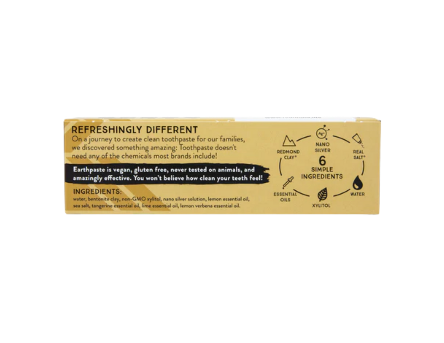 Redmond Earthpaste® | Natural Toothpaste with Silver / Lemon Twist