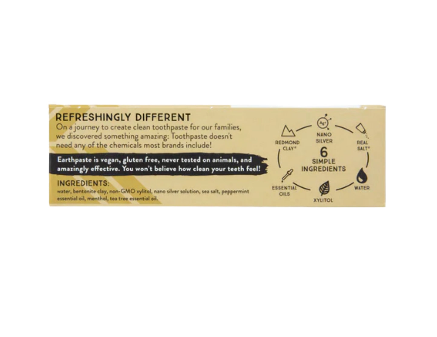 Redmond Earthpaste® | Natural Toothpaste with Silver / Peppermint