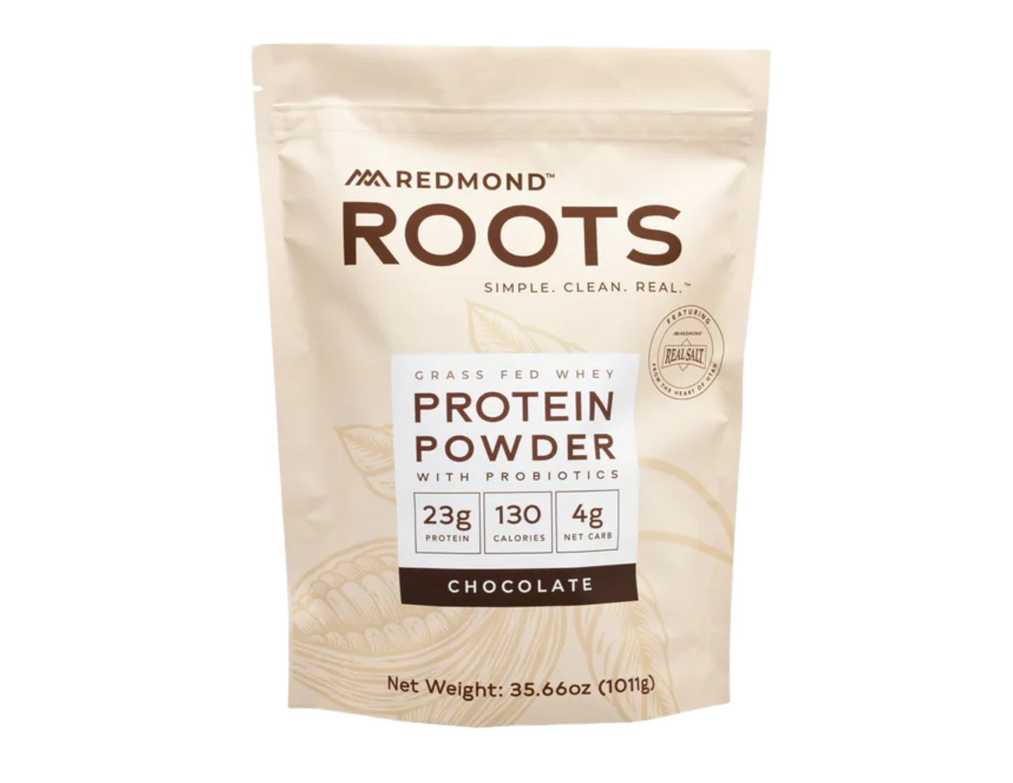 Chocolate Redmond Roots Protein Powder