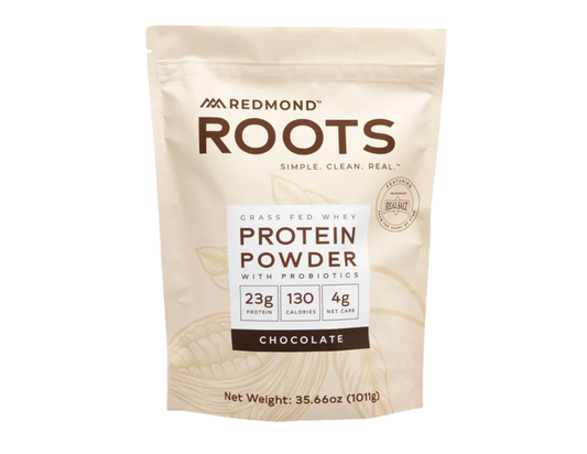 Chocolate Redmond Roots Protein Powder