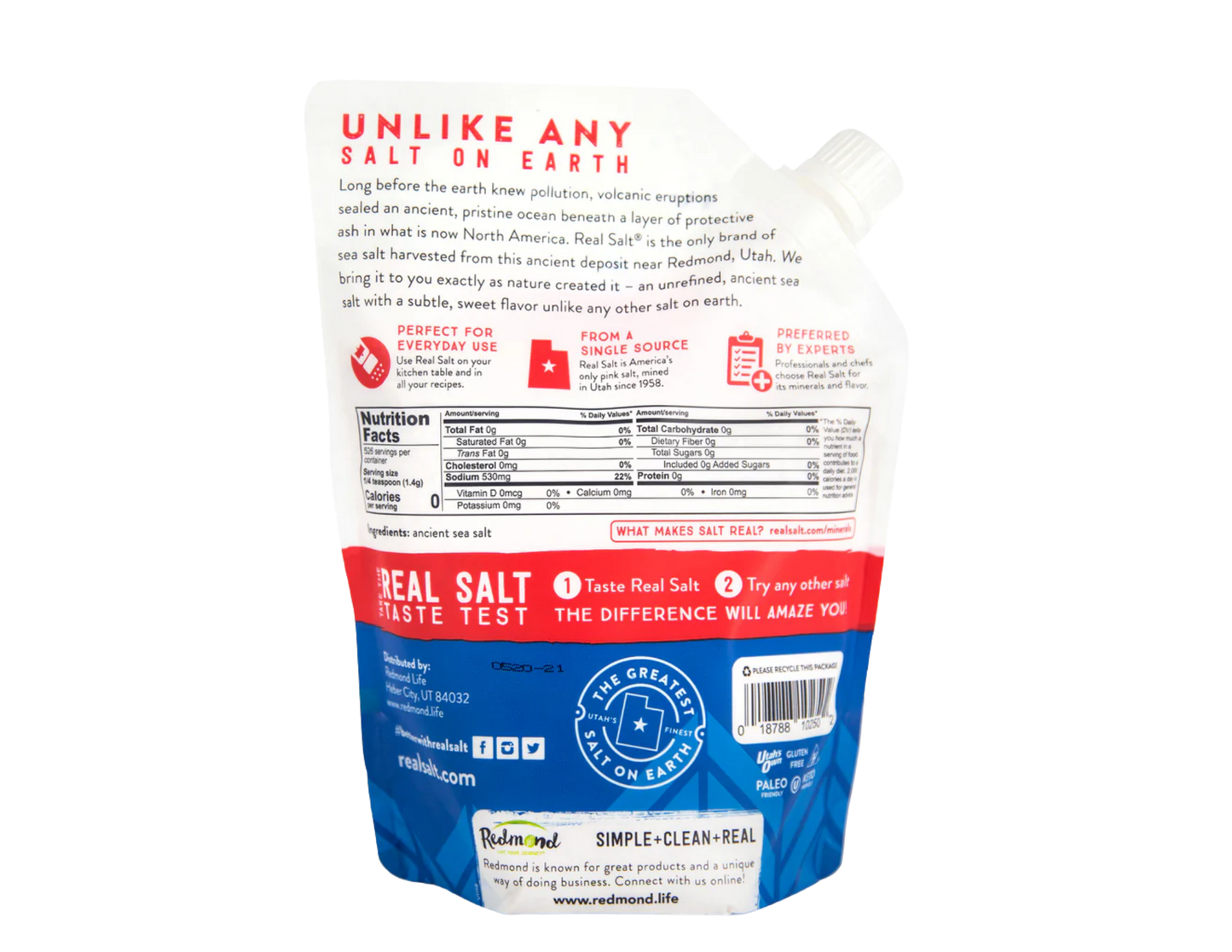 Real Salt Fine 26 oz Pouch
