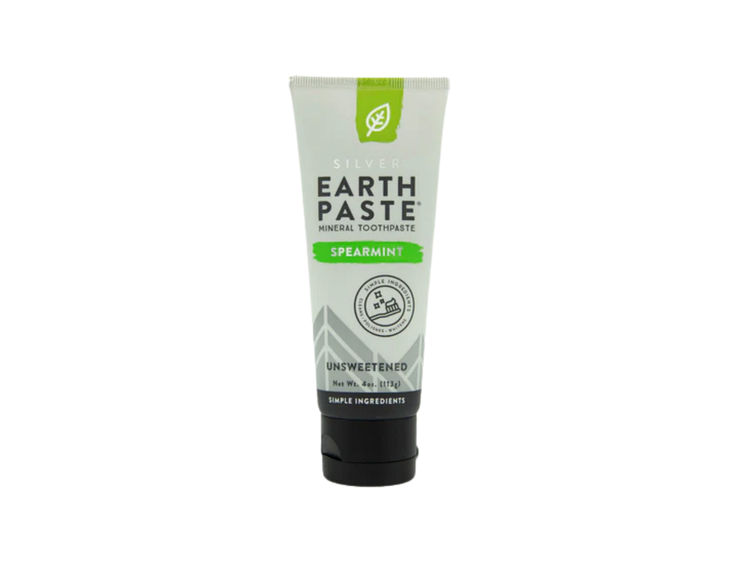 Redmond Earthpaste® | Natural Toothpaste with Silver / Unsweetened Spearmint